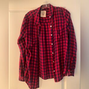 Plaid red shirt